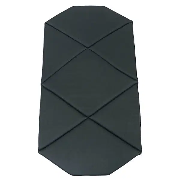 Hi what is the pad size? Does it have velcro to attach to chair?